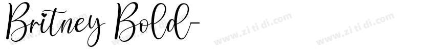 Britney Bold字体转换